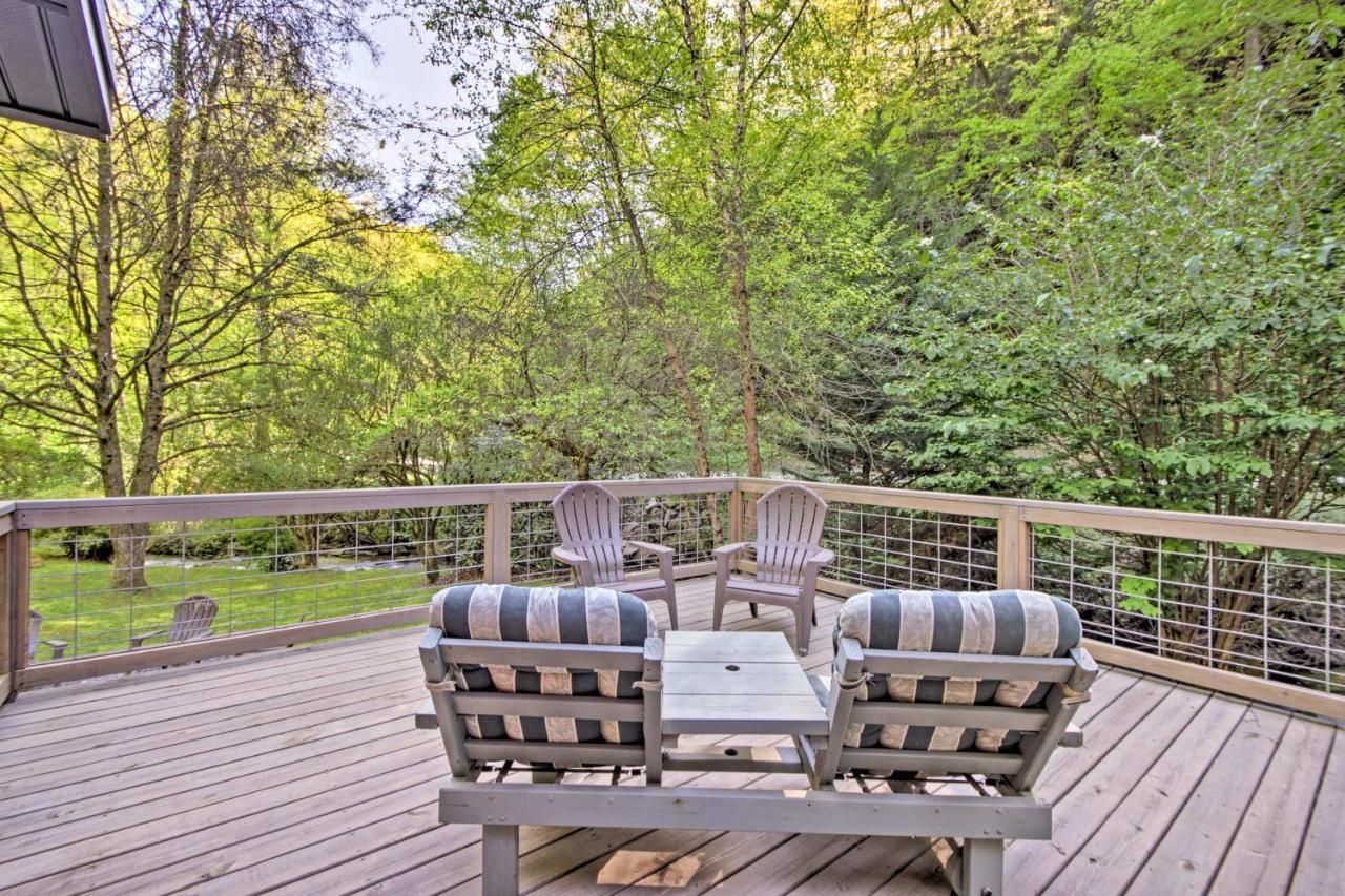 Bryson City Cabin With Fire Pit On Coopers Creek! Exterior foto